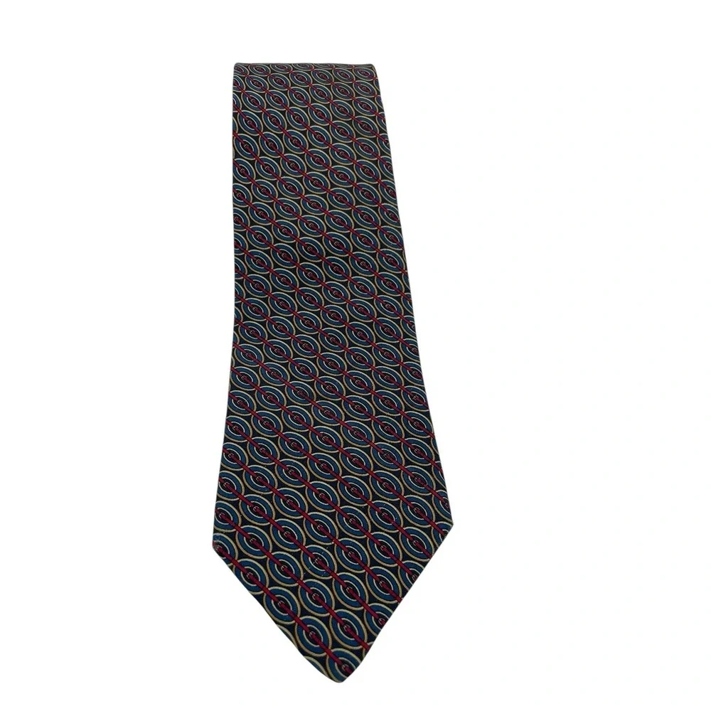 Brooks Brothers Makers Multicolored Circles Sz 60x31/2 100%Silk Tie (TD4) NW/OTs